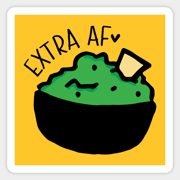 Extra AF Guacamole Sticker by RADdoodads